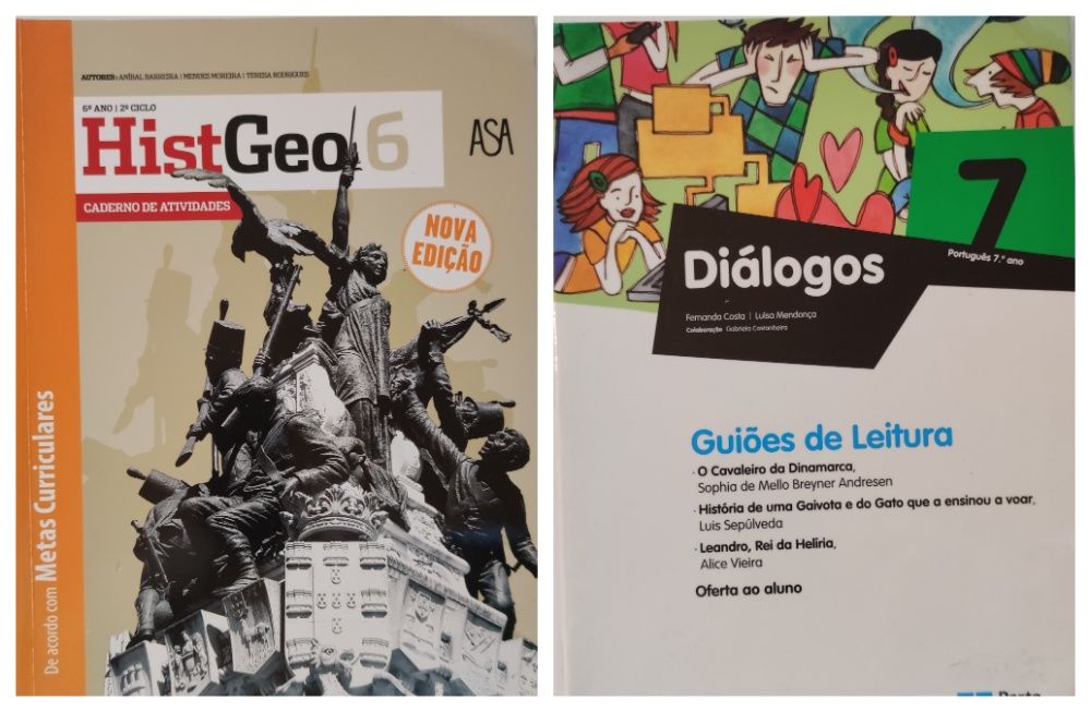 Livros escolares 6º 7º Ano