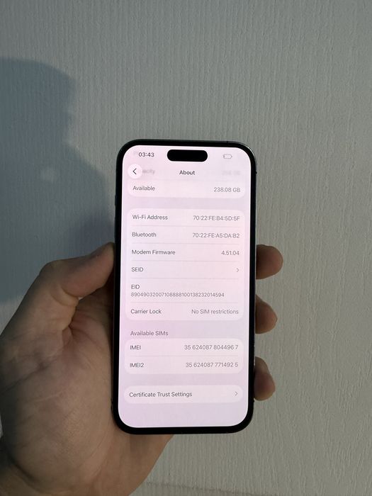Apple iphone 14 Pro 256Gb Deep Purple Neverlock