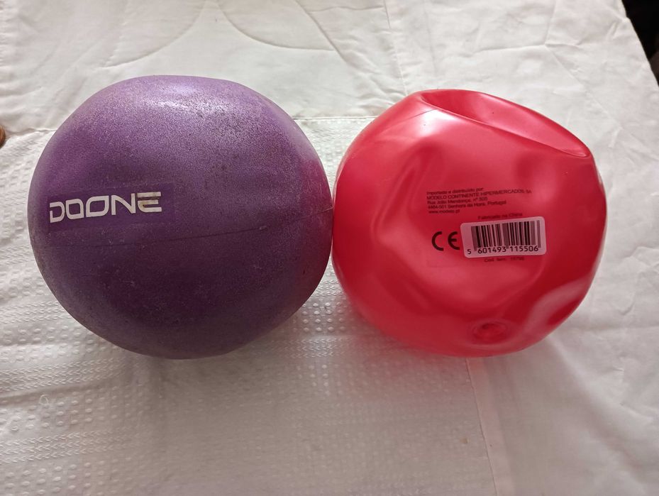 2 Bolas de fitness para pilates 18cm