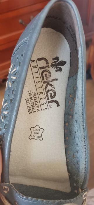 Туфли кожаные  'Rieker'.