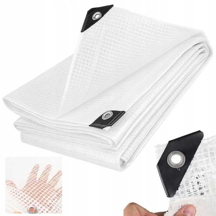 Plandeka transparentna 3x4m wodoodporna mrozoodporna 100g
