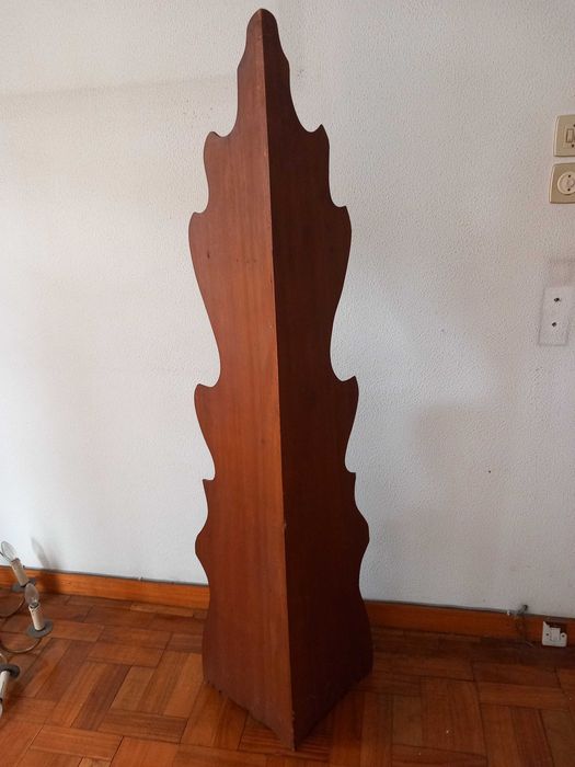 Coluna Porta Biblots em madeira