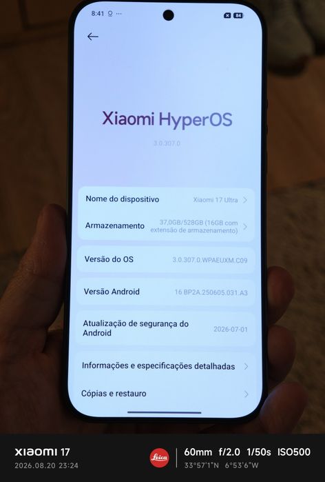 Vendo Xiaomi 17 ultra 512gb novinho na caixa + kit fotográfico