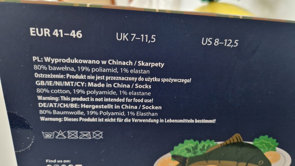 Skarpetki SOXO Karp wigilijny