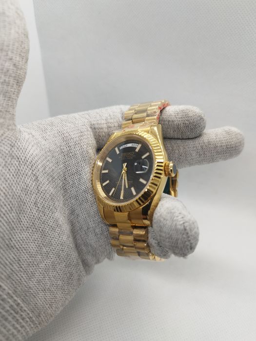 Seiko MOD Daydate Dark Gold