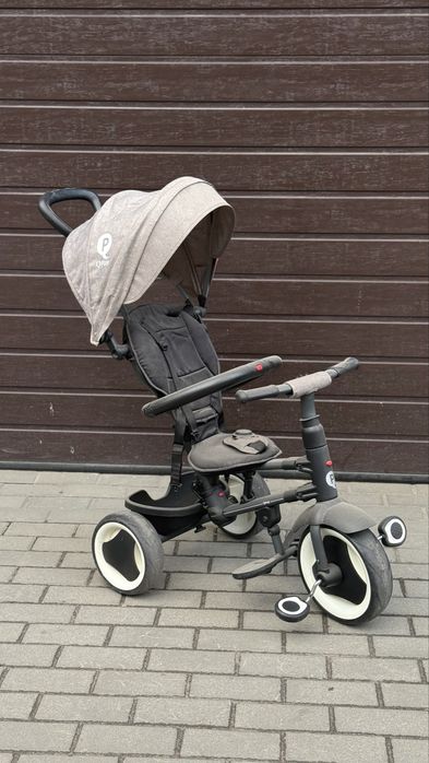 Дитячий велосипед QPlay Rito Rubber Grey складаний триколісний