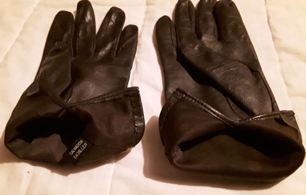 Par luvas Salvador Bachiller, tamanho M, castanho e preto