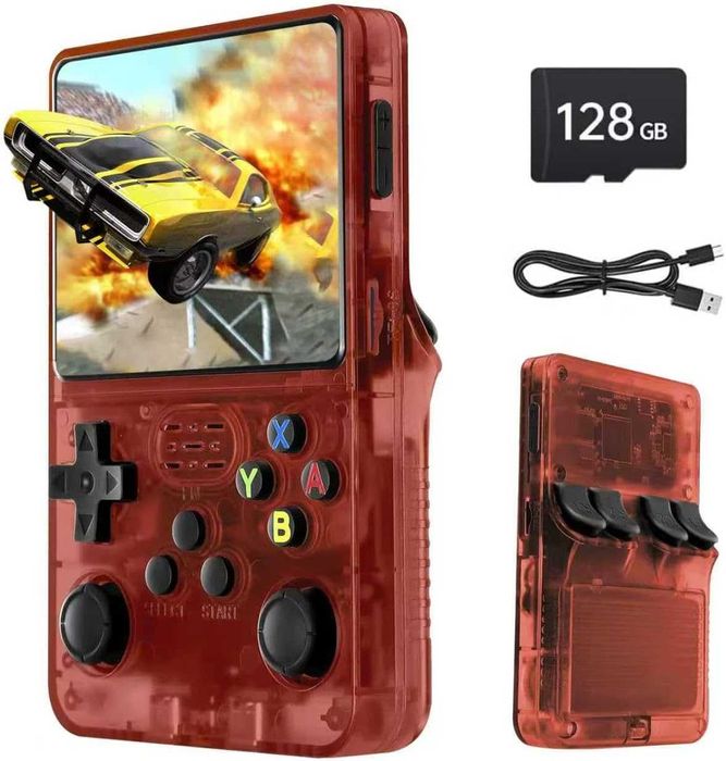 Febotak R36S Portable Retro Gaming Console with ARKos, 128 GB, 40,000 Games64737818990723124