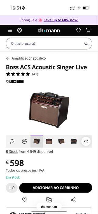 Boss ACS Acoustic Singer Live - NOVO com garantia