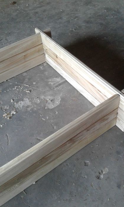 Надгробок (квітник) деревьяний 2100-1100-300висота 30 см мальований