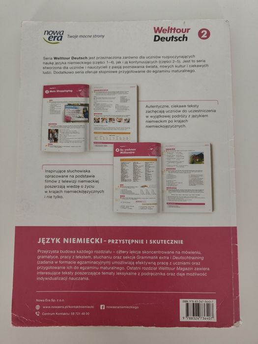 Welttour Deutsch 2 podręcznik i ćwiczenia