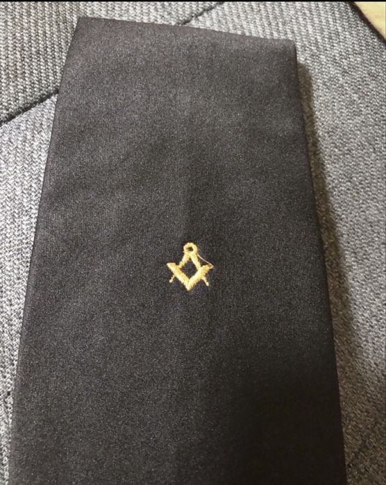 Conjunto Maçónico- Gravata, luvas e pin