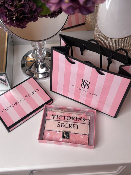 Portfel card holder VS Victoria’s Secret na karty mini portfel brelok