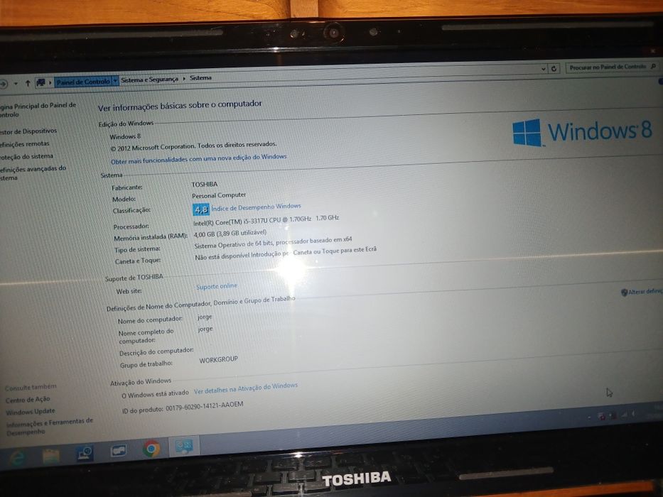 Toshiba completamente novo