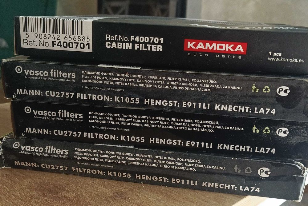 Filtr kabinowy 4 sztuki
