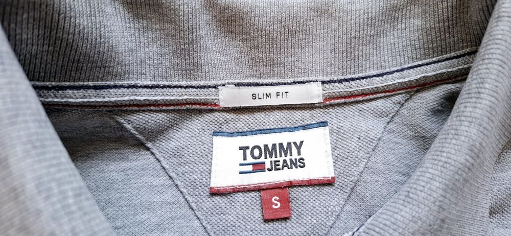 Tommy Hilfiger, T-shirt bluzka koszulka polo na krótki rękaw, roz. S