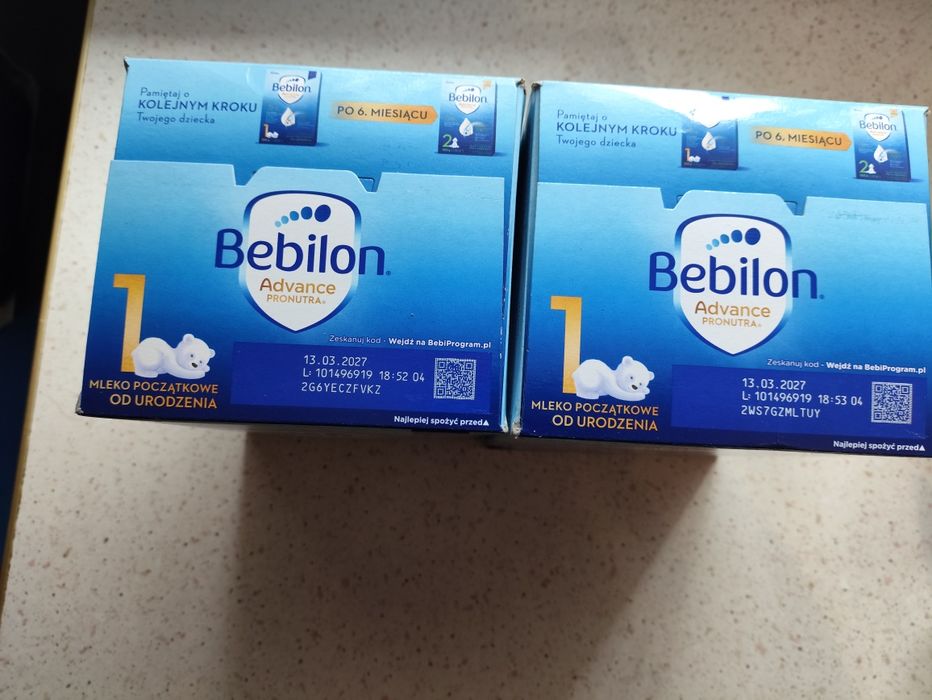Mleko Bebilon advance pronutra 1(2 kartony po 1000 gram)+gratis.