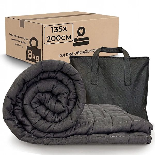 Kołdra Obciążeniowa Sensoryczna 8 kg koc Sensoryczny 135x200 Całoroczn