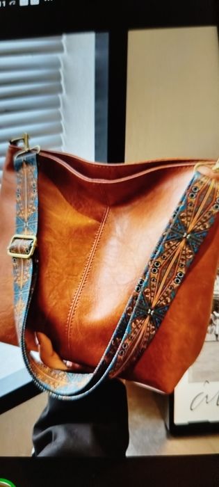 Nowa torba że skóry ekologicznej bohumi