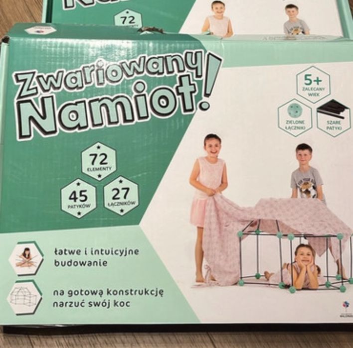 Zestaw do budowania bazy zwariowany namiot