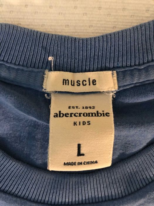 T-shirt azul Abercrombie