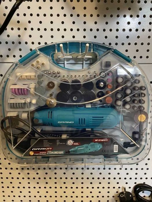 Гравер Чехия Гранд Кейс с Насадками Бормашина Полировка Фрезер