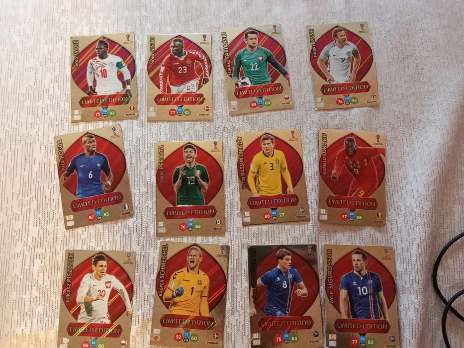Karty piłkarskie panini limited edition 2018 worldcup