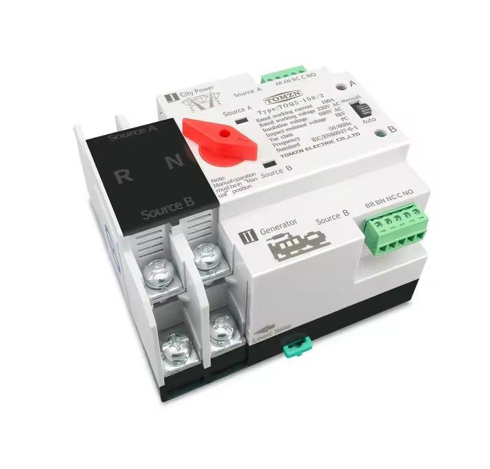 Автомат ввода резерва АВР tomzn toq5 125a/2p