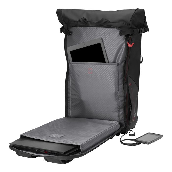 Mochila Omen HP 15.6" Rolltop Preta