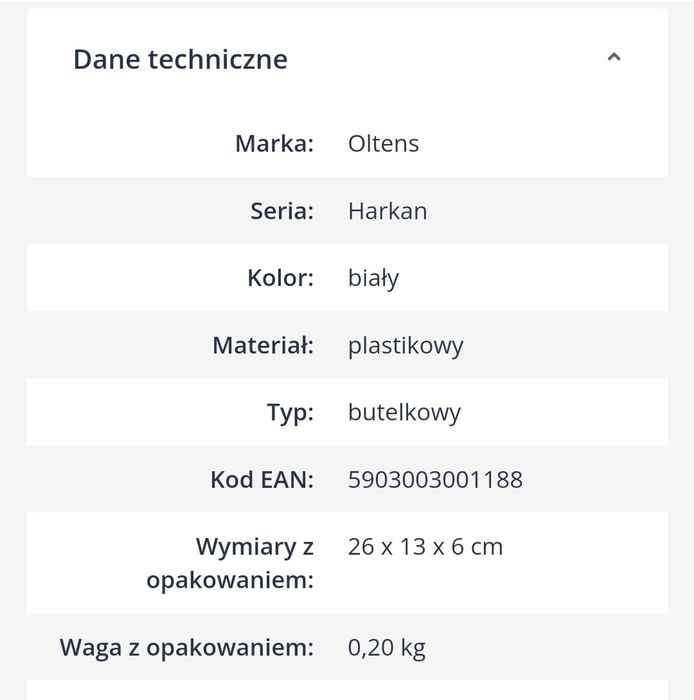 Syfon umywalkowy OLTENS