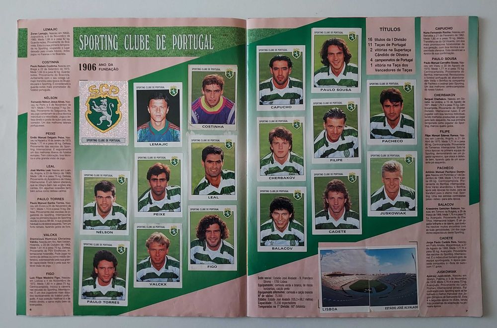 Caderneta completa futebol Panini 1993-94