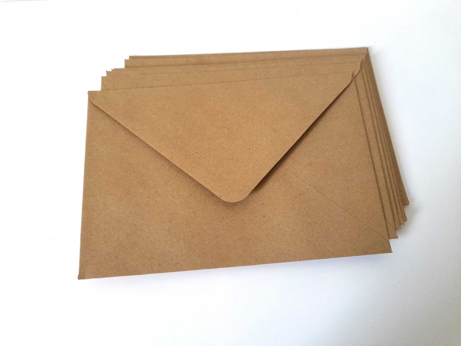 Envelopes Natural 12x17.6cm - um pouco maior que C6