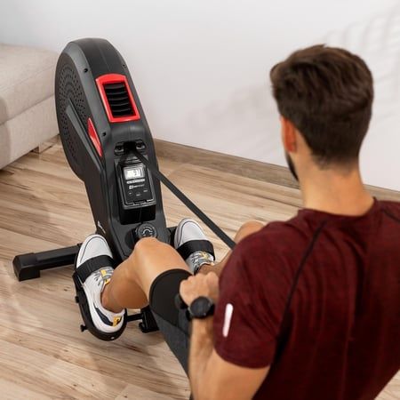 Гребний / Гребной тренажер повітряний Hop-Sport HS-070R Rush Гребля