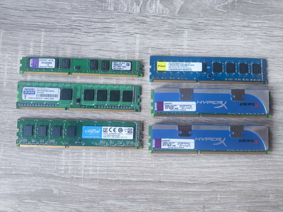 Ram DDR 3 Różne pamięci