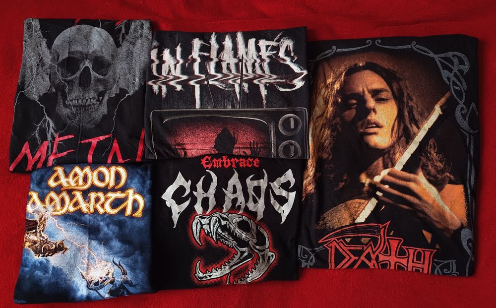 Распродажа heavy метал футболки Death Amon Amarth In Flames Cropp