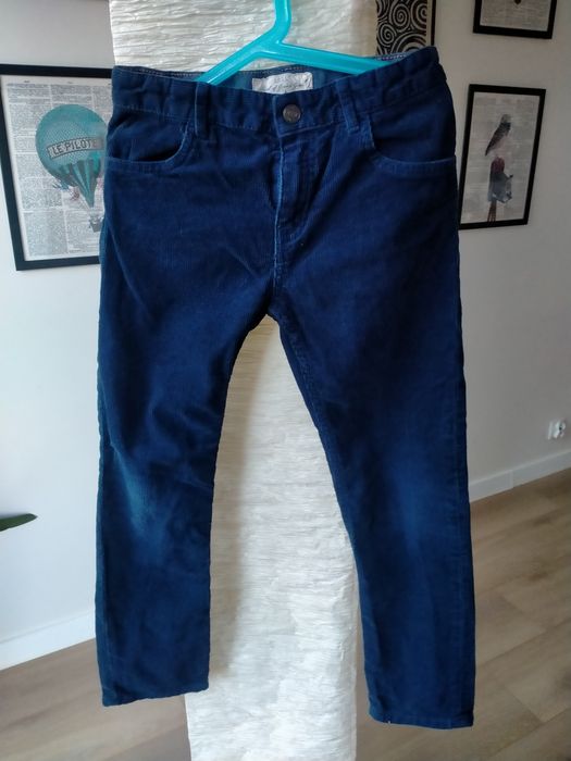 Spodnie sztruksowe H&M rozmiar 134