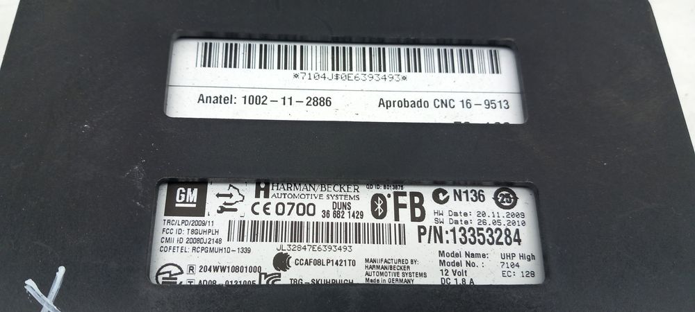 Módulo bluetooth OPEL Astra J Sports Tourer