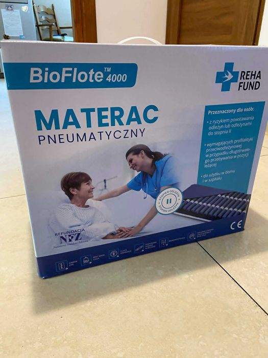 Nowy materac przeciwodleżynowy BioFlote 4000 (z pompą)