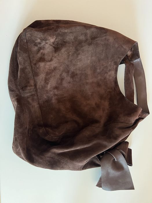 До 01.06 ц 5000 Коричневая замш сумка Valentino Garavani. оригинал