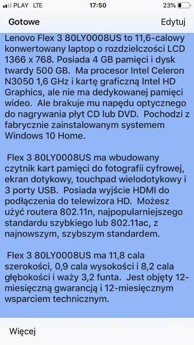 Lenovo Flex 3-1130