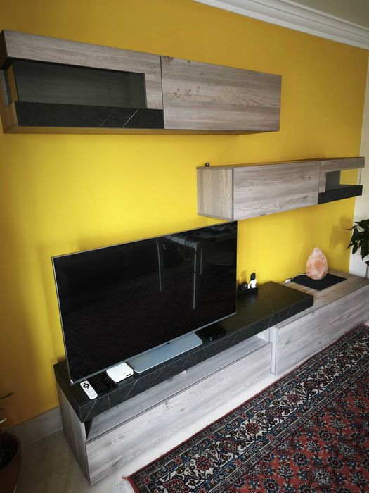 Modern Living Room Furniture Set – TV Unit 168 cm + Wall Cabinets