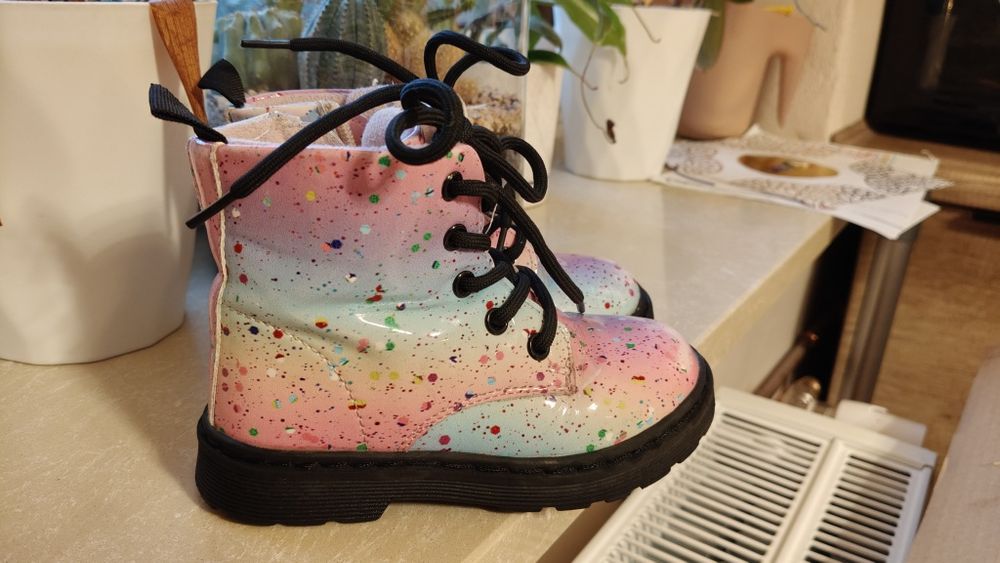 Buty trzewiki ocieplane polarem przejściowe kolorowe 26