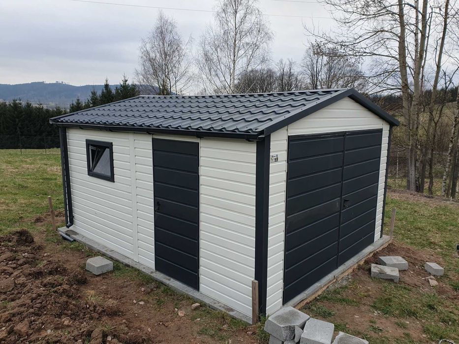 Garaż Blaszany 4x5m KONSTRUKCJA OCYNK