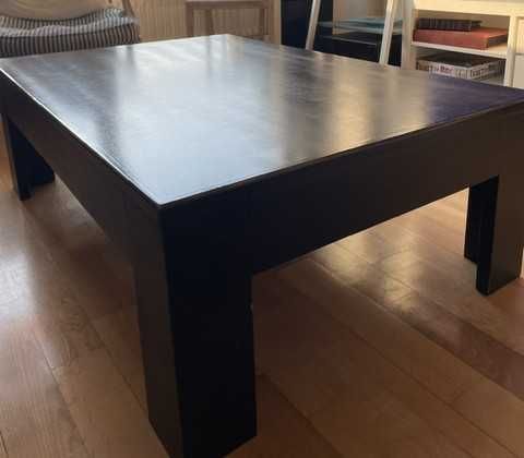 Mesa de jantar quadrada 140cm, com extensão 200cm - 500€