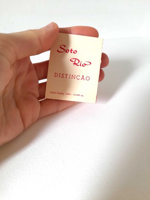 Calendário de Bolso Vintage da Marca Portuguesa Soto Rio Anos 60