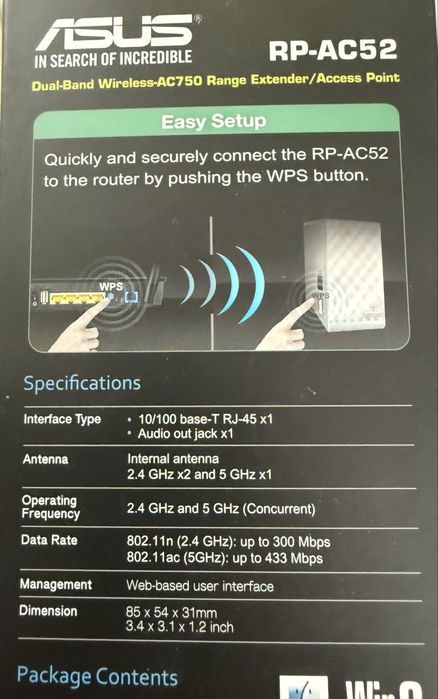 Asus wifi RP-AC52