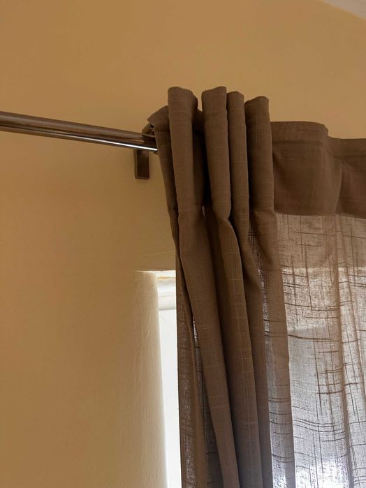 Cortinados IKEA + Varão Completo IKEA – Como Novos