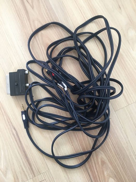 Przewód Kabel 8m + złącze przejściówka euro scart audio video