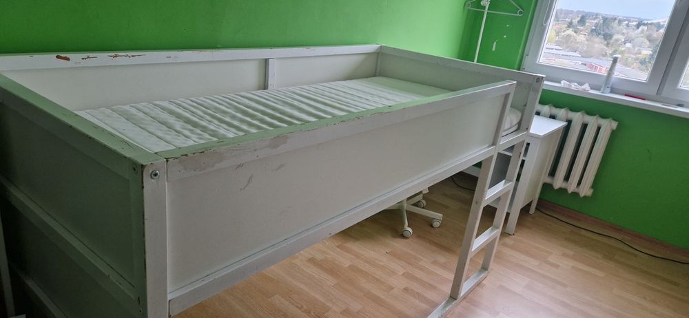 Łóżko piętrowe Ikea z materacem