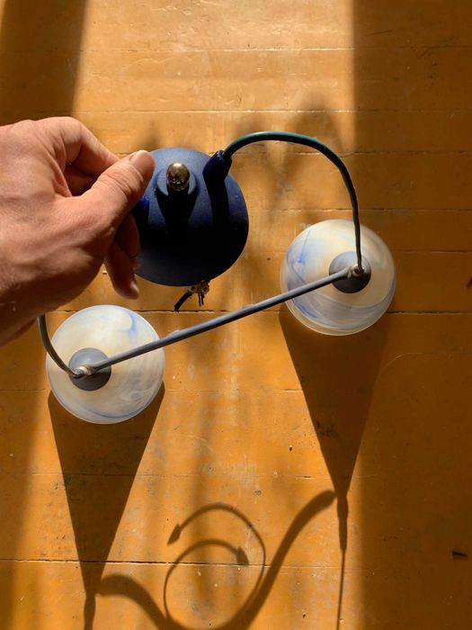 Lampa wisząca niebieska